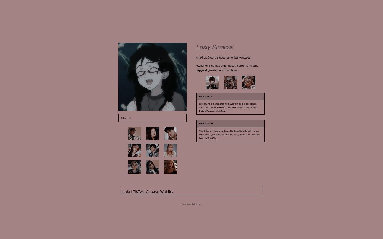 Carrd profile picture for @lelee